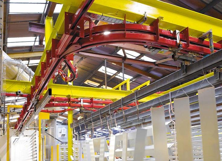 Four Wheel Monorail Conveyor